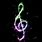 Neon Music Notes GIF
