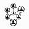 Network Icon Black and White