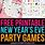New Year's Eve Party Games