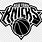 New York Knicks Logo Black and White