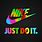 Nike Just Do It Logo Colorful