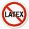 No Latex Allergy Sign