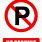 No Parking Sign Free Template