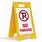 No Parking Sign Stand