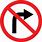 No Right Turn Signage