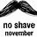 No Shave November Mustache