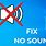 No Sound On PC Windows 10