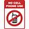 No Use of Cell Phone Sign