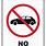 No Vehicle Access Sign