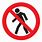 No Walking Sign Clip Art