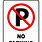 No-Parking Traffic Sign
