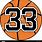 Number 33 Basketball