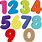 Numbers Transparent Background