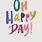 OH Happy Day Clip Art Free