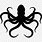 Octopus Silhouette Clip Art