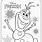 Olaf Coloring Pictures