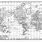 Old World Map Black and White