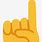 One Finger Up Emoji