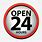 Open 24 Hrs Logo