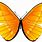 Orange Butterflies Clip Art