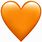 Orange Heart Transparent