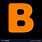 Orange Letter B