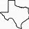Outline of Texas SVG