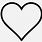 Outlined Heart Emoji