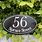 Oval House Number Plaques