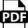 PDF Icon Black and White