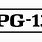 PG-13 Logo Black