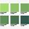 Pantone Green Swatches