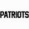 Patriots Logo Font