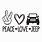 Peace Love Jeep SVG