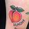 Peach Emoji Tattoo