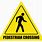 Pedestrian Crossing Safety Sign