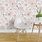 Peel and Stick Wallpaper with Pink Rosebuds