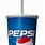 Pepsi Cup with Straw
