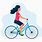 Person Biking Clip Art