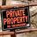 Person in Private Property
