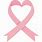 Pink Cancer Ribbon with Heart