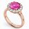 Pink Diamond Gold Ring