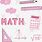Pink Math Aesthetic