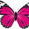 Pink Monarch Butterfly Clip Art