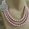 Pink Pearl Necklace Set