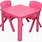 Pink Plastic Table