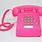 Pink Push Button Phone