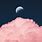 Pink Sky with Moon