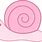 Pink Snail Clip Art
