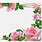 Pink and Green Roses Border